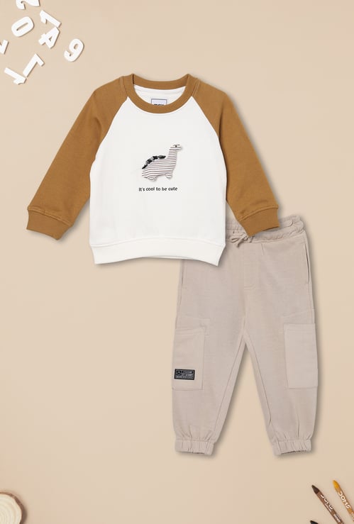 Boys Colourblock Joggers Set