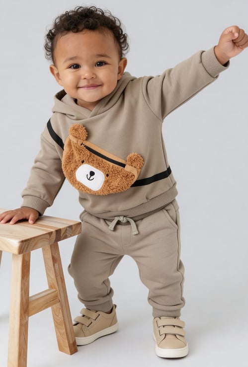 Boys Teddy Bear Joggers Set