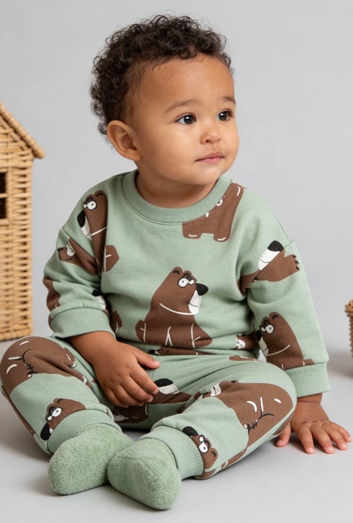 Boys Printed Joggers Set