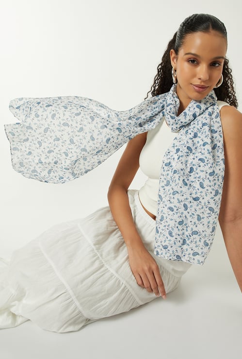 Women Paisley Print Scarf