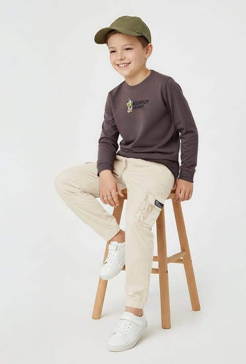 Boys Graphic Print Oversized T-shirt