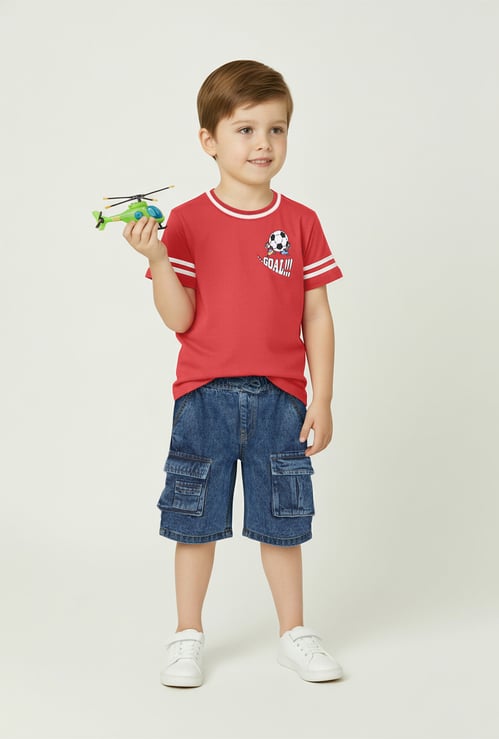 Boys Mickey Print Oversized T-shirt