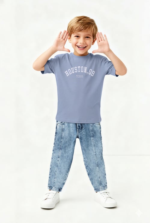 Boys Embroidered Oversized T-shirt