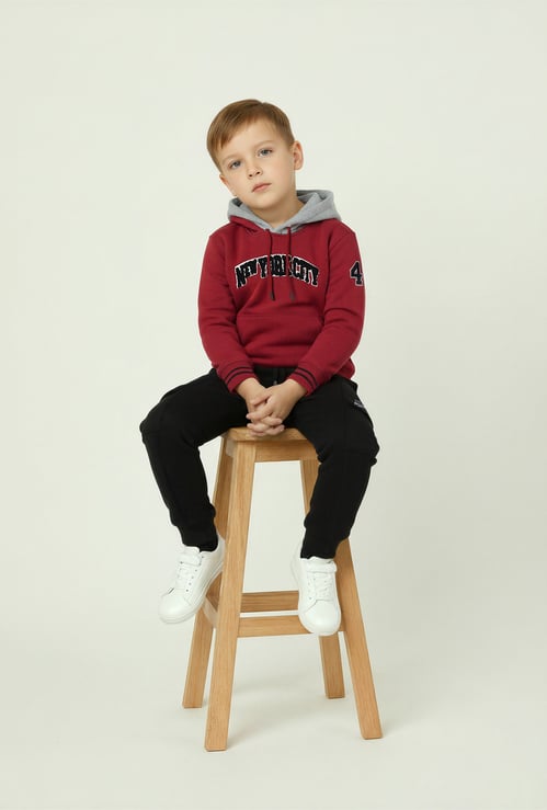 Boys Chennile Embroidered Oversized Sweatshirt