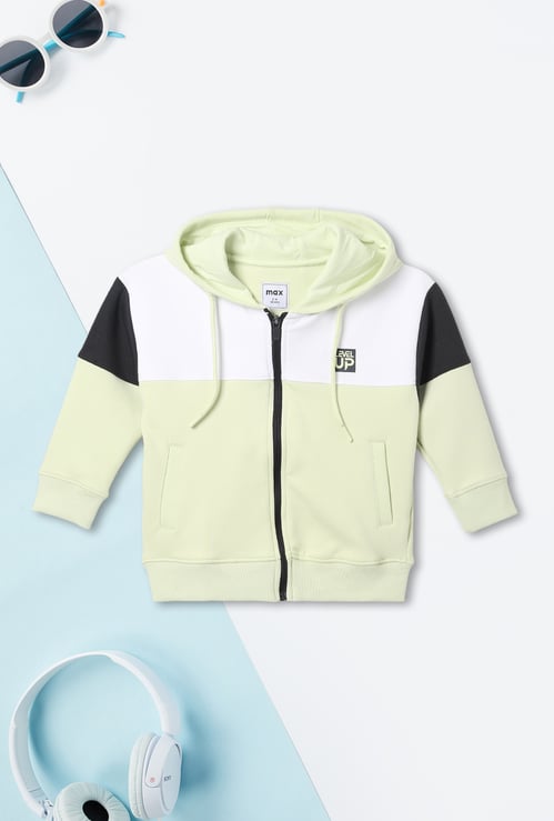 Boys Colourblock Hooded Sweatshirt