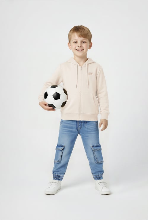 Boys Printed Hooded Sweatshirt