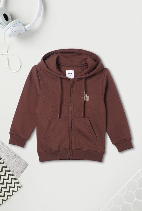 Boys Printed Hooded Sweatshirt