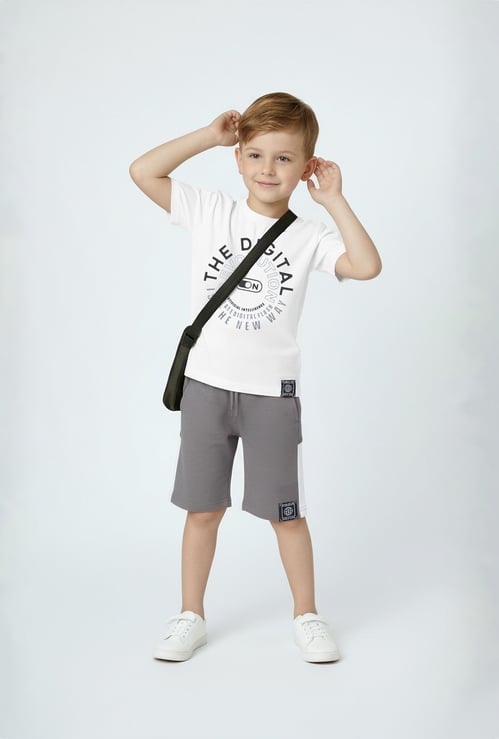 Boys Printed Shorts Set