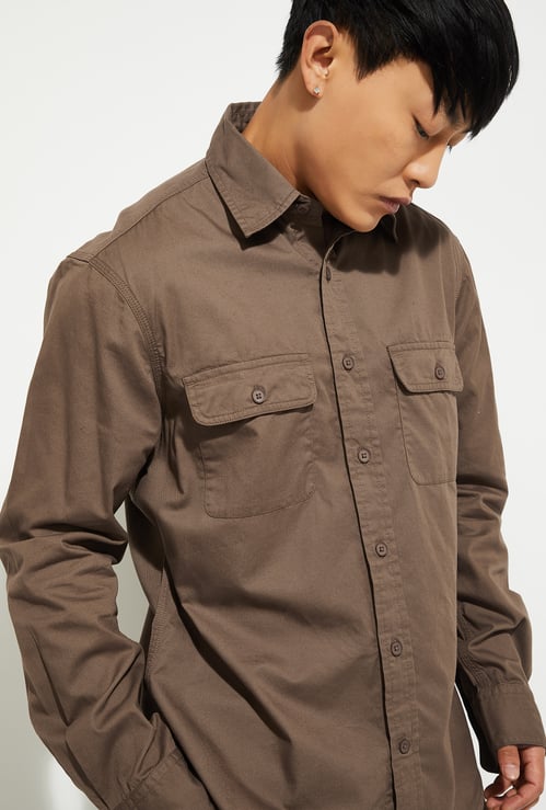 URB_N Men Solid Regular Fit Shirt