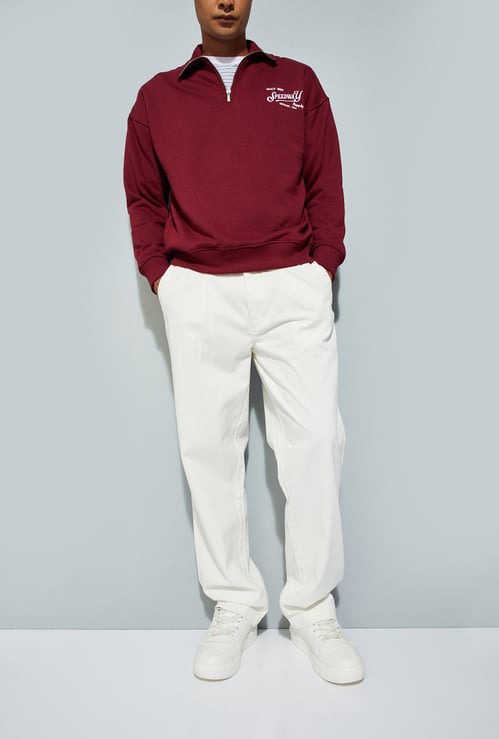 URB_N Men Solid Relaxed Fit Trousers