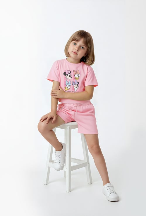 Girls Mickey Print T-shirt
