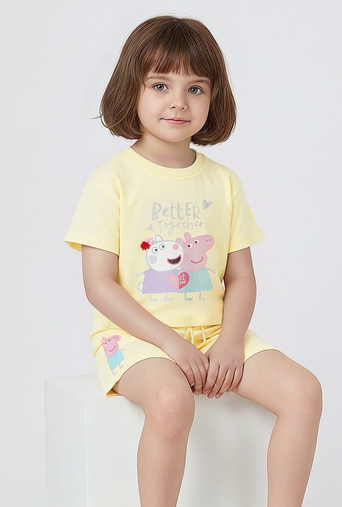 Girls Peppa Pig Shorts Set