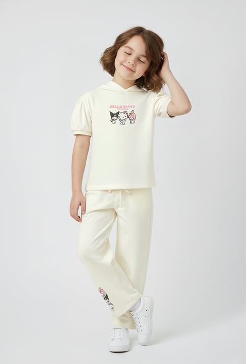 Girls Hello Kitty Print Trousers Set