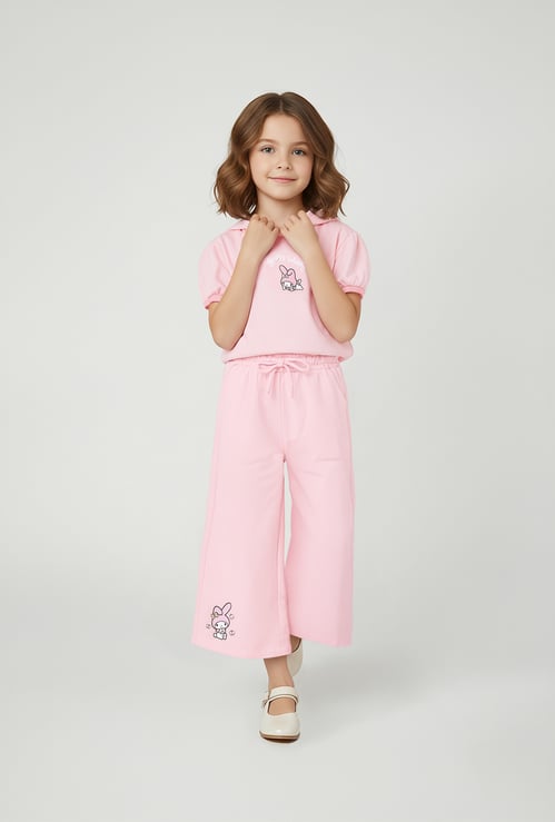 Girls My Melody Printed Trousers Set