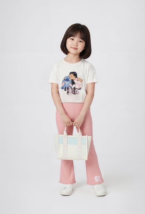 Girls Sequins Trousers Set