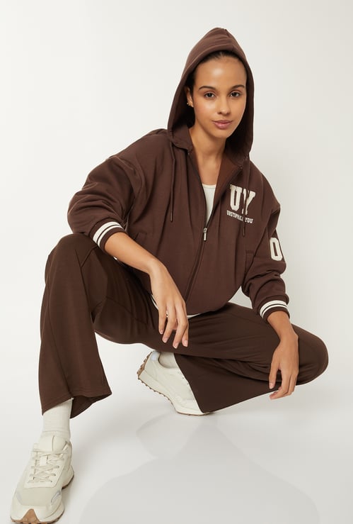 Women Boxy Fit Varsity Jacket