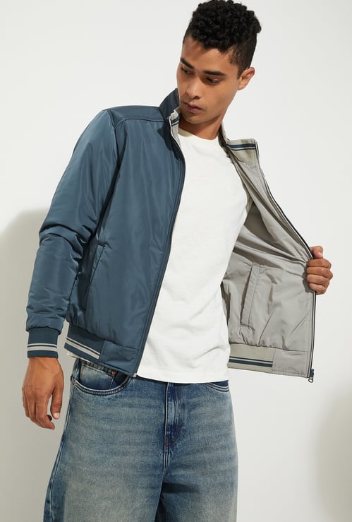 URB_N Men Solid Reversible Jacket