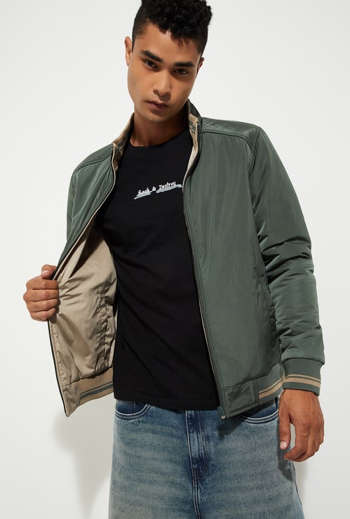 URB_N Men Solid Reversible Jacket