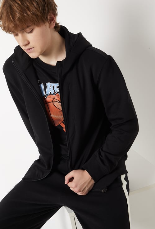 Men Knit Hooded Sweatshirt