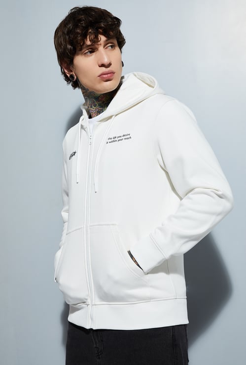 URB_N Men Printed Hooded Sweatshirt