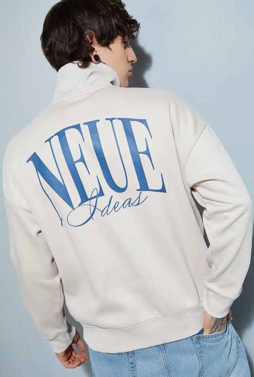 URB_N Men Printed Oversized Sweatshirt