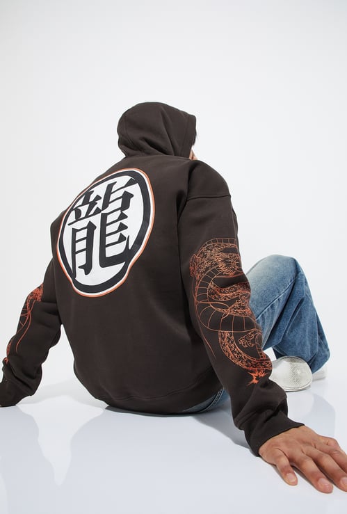 URB_N Men Dragon Ball-Z Print Sweatshirt