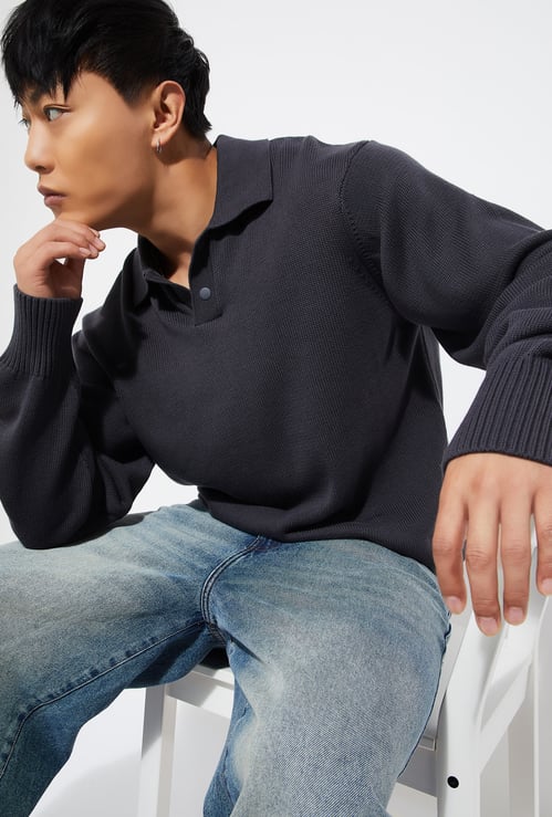 URB_N Men Textured Sweater
