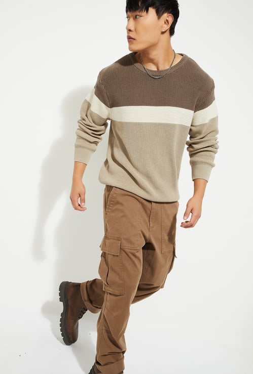 URB_N Men Colourblock Sweater