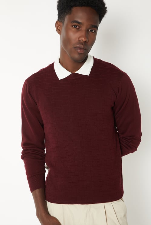 Men Slim Fit Knit Sweater