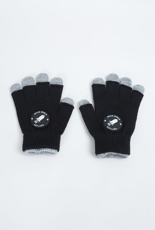 Girls Applique Gloves