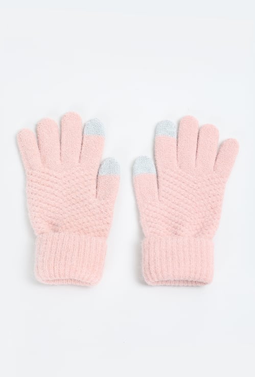 Women Knit Gloves