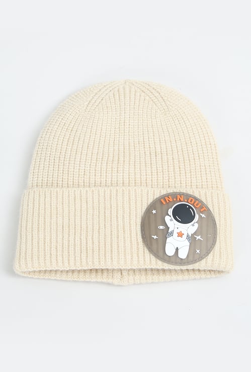 Boys Knit Applique Beanie