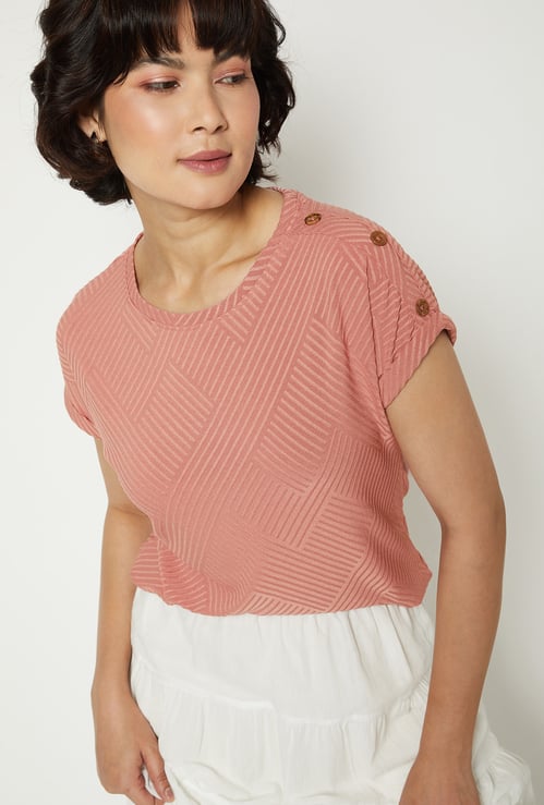 Women Textured Knit Top