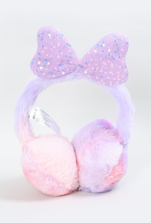 Girls Sequins Embellished Earmuffs