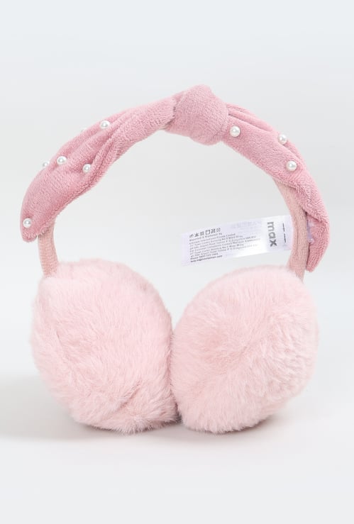 Girls Pearl Embellished Earmuffs