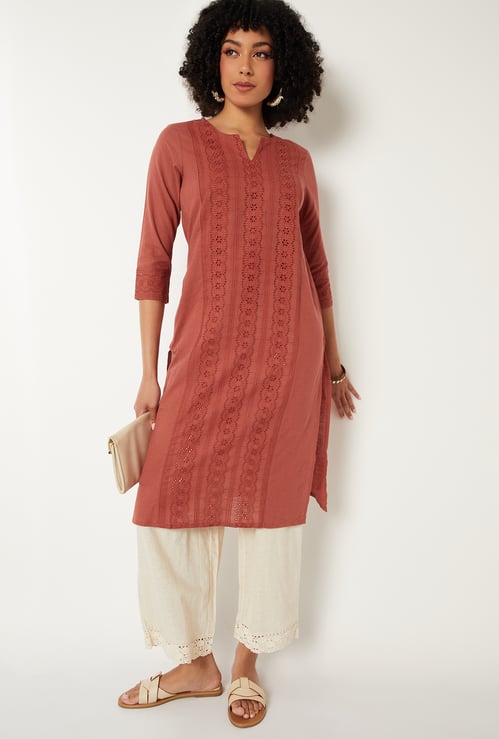 Women Schiffili Straight Kurta