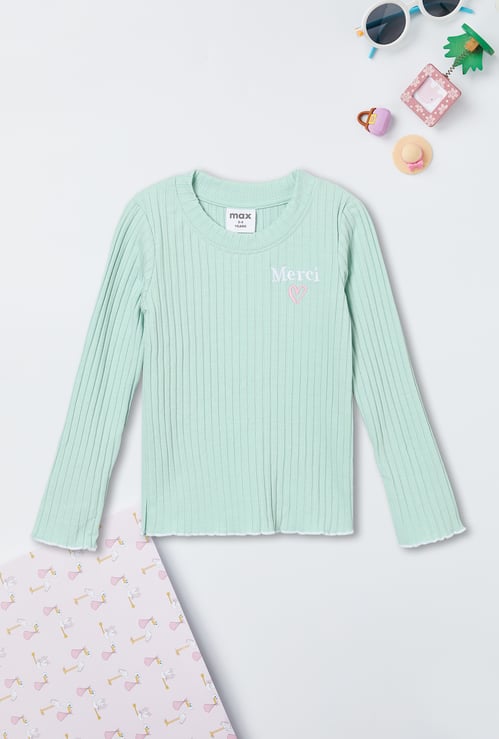 Girls Ribbed Sweater