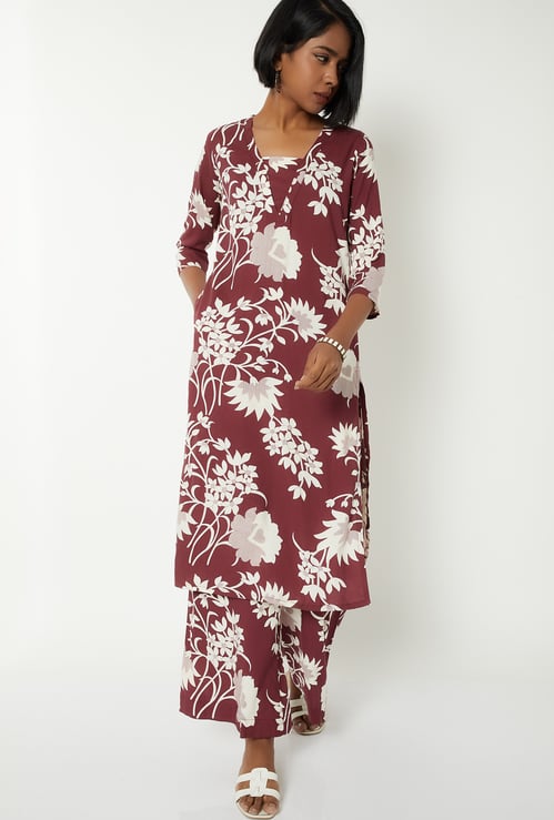 Women Printed A-line Kurta Set