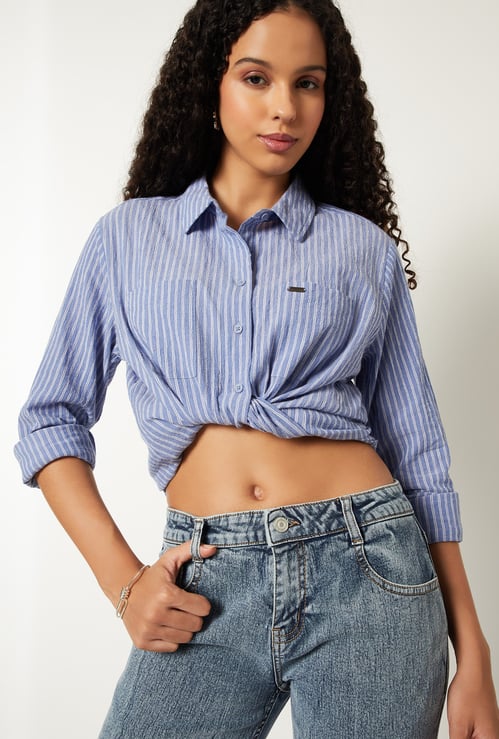 Women Striped Regular Fit Shirt