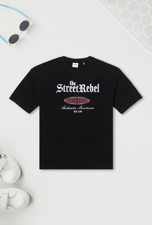 Boys 3D Embroidered Oversized T-shirt