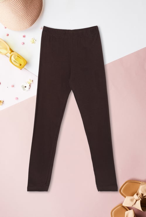 Girls Solid Leggings