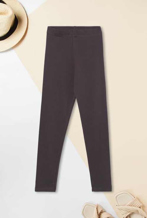 Girls Solid Leggings