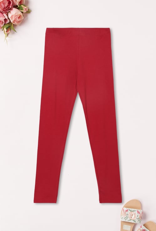 Girls Solid Leggings