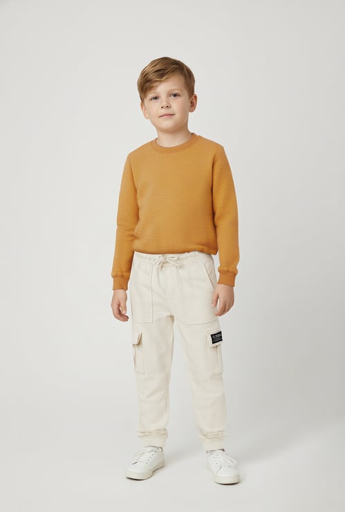 Boys Knit Cargo Joggers