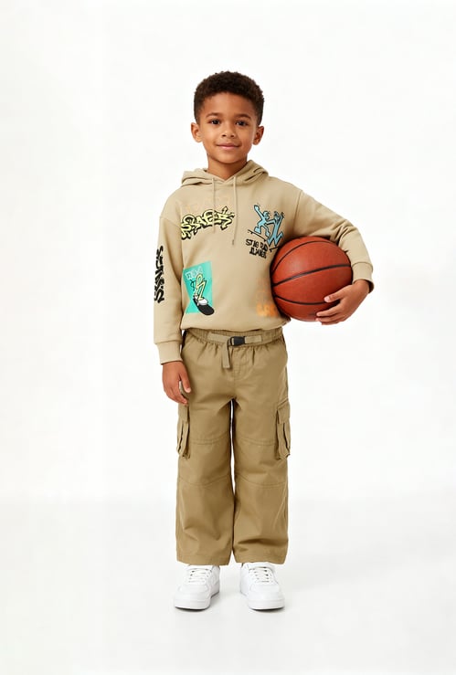 Boys Textured Cargos