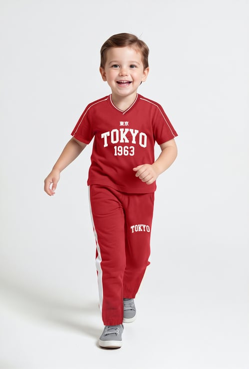 Boys Printed Joggers Set
