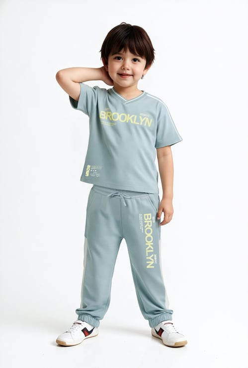 Boys Printed Joggers Set