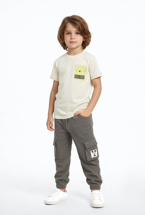 Boys Mickey Print Joggers Set