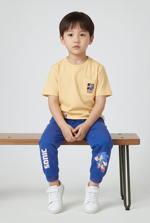 Boys Sonic Print Joggers Set