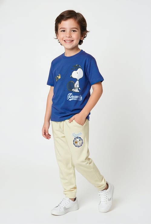 Boys Peanuts Print Joggers Set